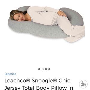 Leachco snoogle jersey body pillow maternity